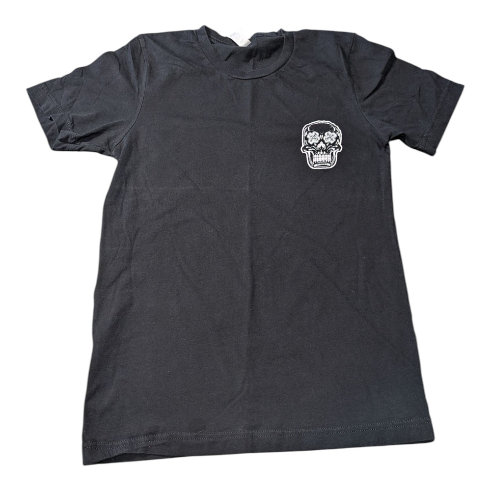 Skull - Black Tee Shirt - Size S -Lucky Bastard Saloon Nashville TX Bella Canvas